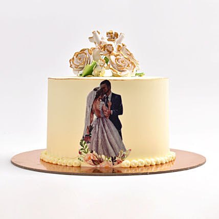 Union of Hearts Chocolate Wedding Cake