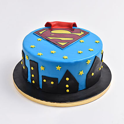 Delicious Superman 'Man of Steel' Chocolate Cake - Perfect for Heroes!