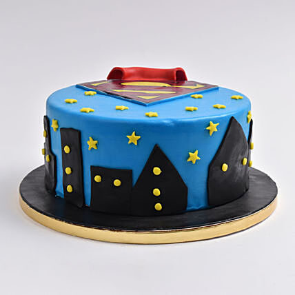 Delicious Superman 'Man of Steel' Chocolate Cake - Perfect for Heroes!