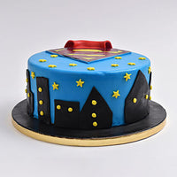 Delicious Superman 'Man of Steel' Chocolate Cake - Perfect for Heroes!