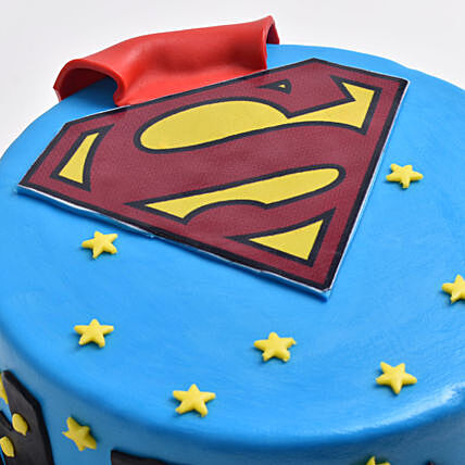 Delicious Superman 'Man of Steel' Chocolate Cake - Perfect for Heroes!