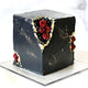 Exquisite Marble Masterpiece Cake with Gold Accents