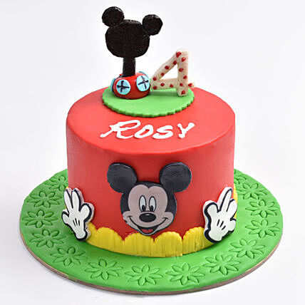 Delightful Mickey Wonderland Chocolate Cake - Perfect for Celebrations