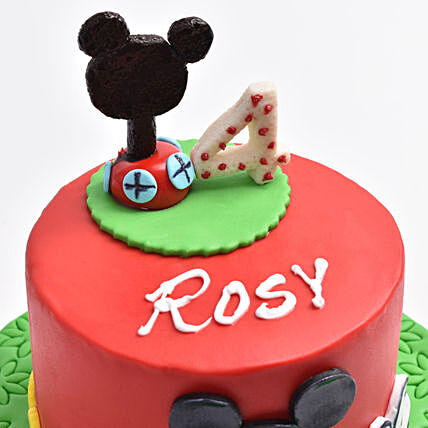 Delightful Mickey Wonderland Chocolate Cake - Perfect for Celebrations