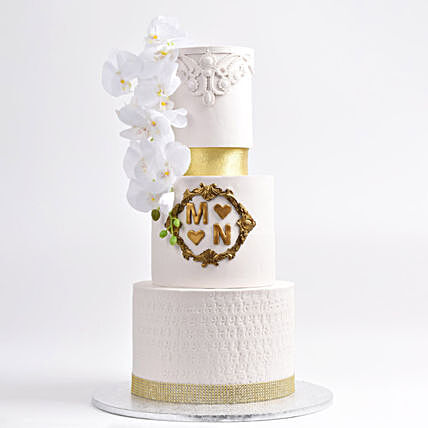Choco Elegance Engagement Cake