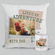 Life's an Adventure: Mug and Cushion Gift Combo for Dad