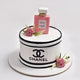 Luxurious Coco Chanel Inspired Couture Chocolate Cake