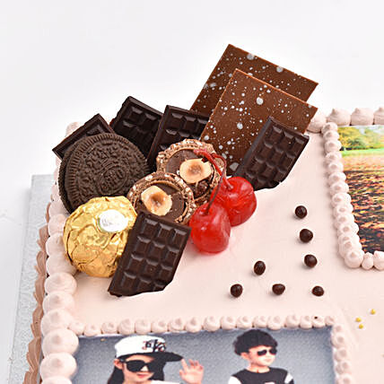 Timeless Memories Chocolate Photo Cake