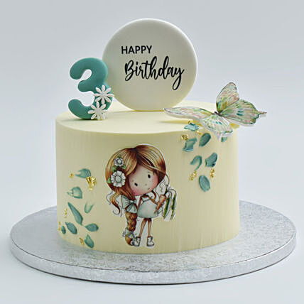 كيكة الفرح الصغيرة بطبقات الشوكولاتة مع فن صالح للأكل