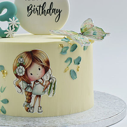 كيكة الفرح الصغيرة بطبقات الشوكولاتة مع فن صالح للأكل