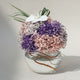 Enchanting Floral Symphony: Multicolored Baby Breath in Glass Bowl