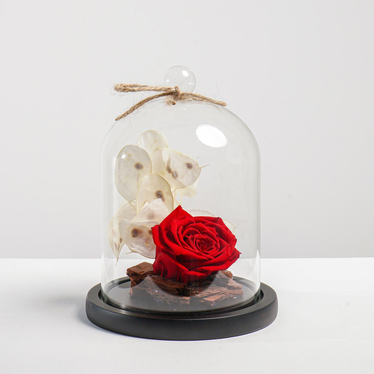 Red Forever Rose In Glass Dome