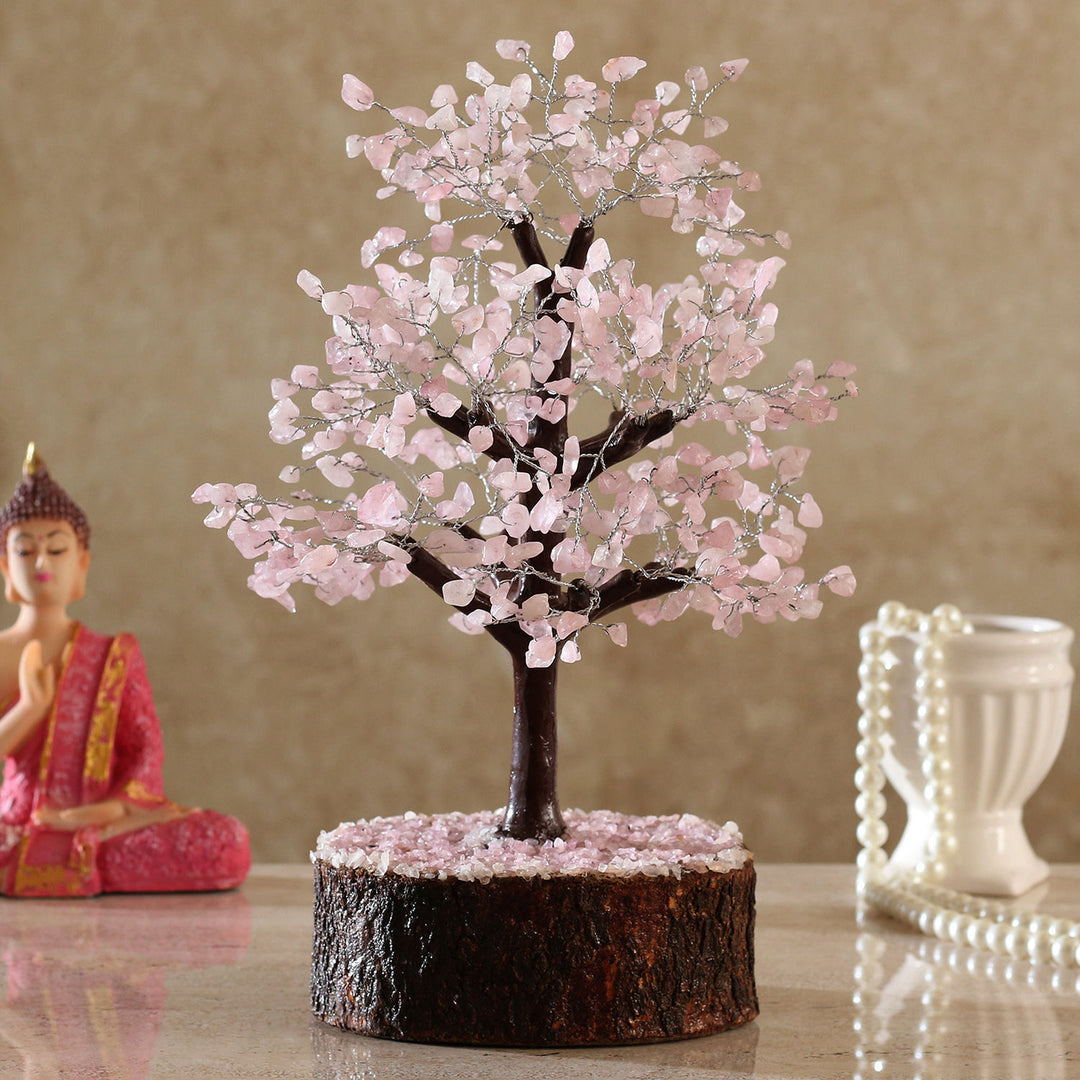 شجرة أمنيات الكوارتز الوردية