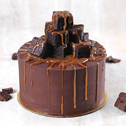 Special Brownie Caramel Cake