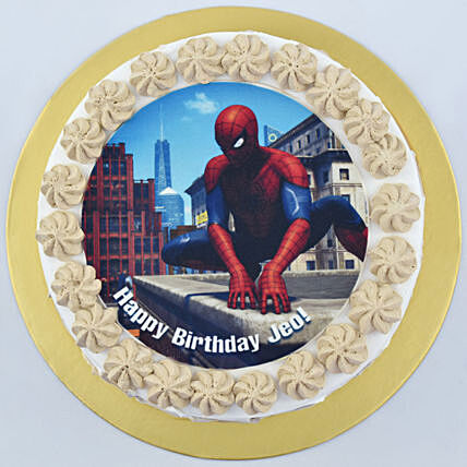 Spidey Surprise Delight Cake