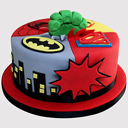 Ultimate Superheroes Avengers Cake - Perfect for Celebrations!