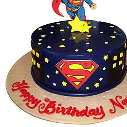 Delicious Superman Birthday Cake - Perfect for Kids' Parties