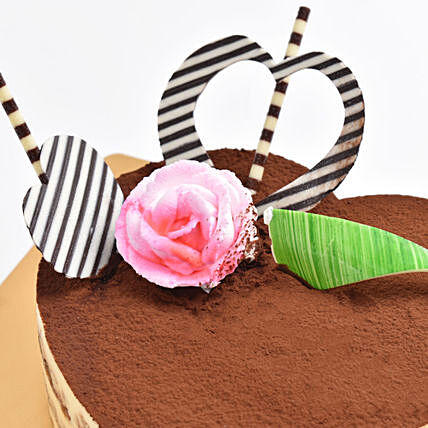 Tiramisu Heart Cake