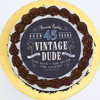 Dapper Dude Vintage Cake