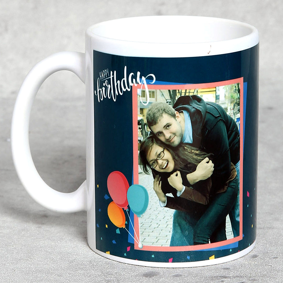 كوب عيد ميلاد سيراميك مخصص مع صورة شخصية
