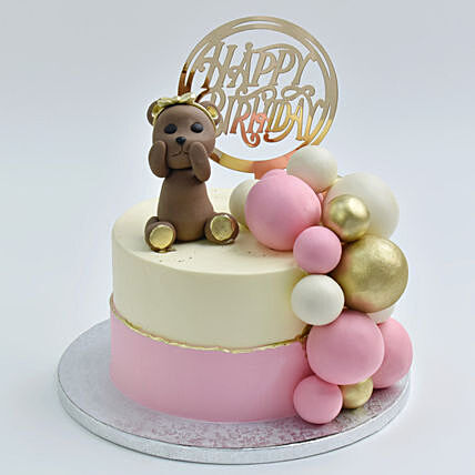 Charming Sweet Bear Hug Chocolate Cake - Perfect for Celebrations